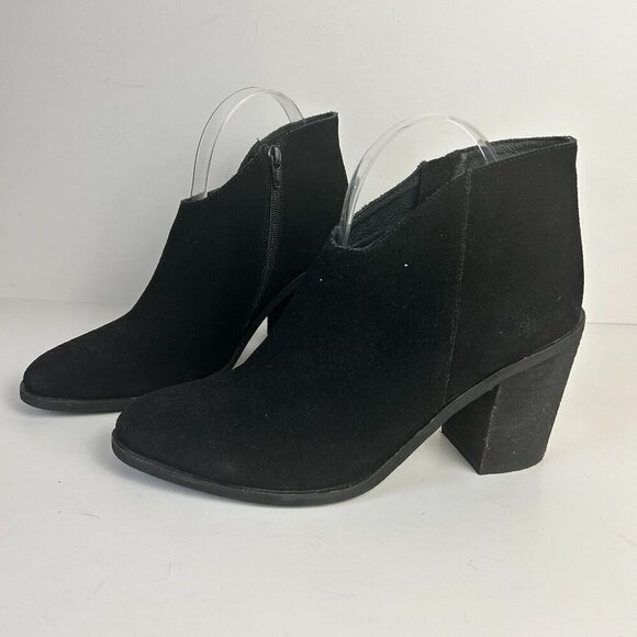 Jeffrey Campbell Shoes - Jeffrey Campbell Boots Womens 9 Black Kamet-2 Leather Suede Ankle Booties Block